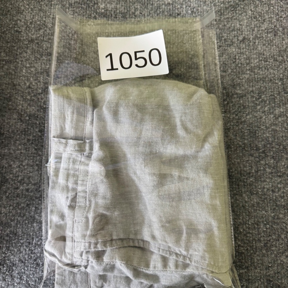 J. Crew Stanton Baird McNutt Irish 100% Linen Shorts Mens 33 Gray Summer Coastal - Picture 7 of 7